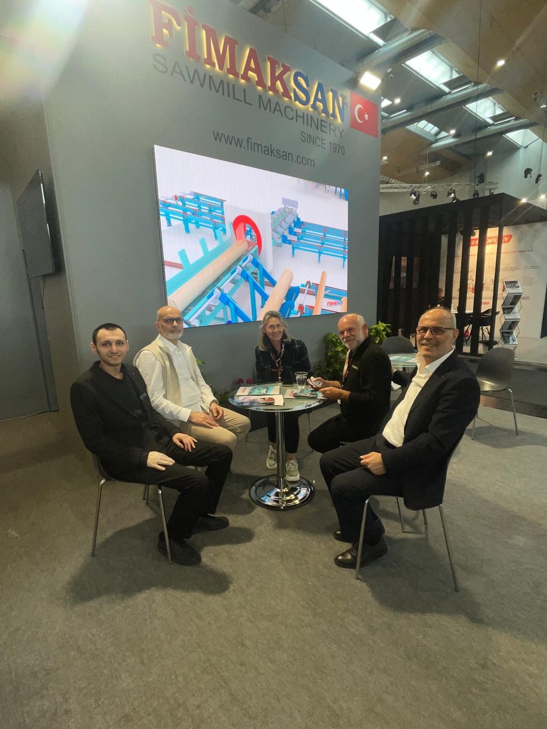 Premiere rencontre sur le stand Fimaksan, salon LIGNA 2025